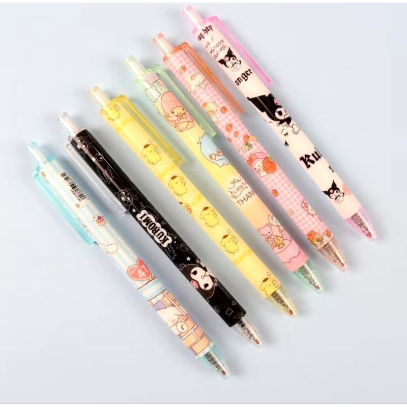 

Pulpen Set Karakter Lucu H643 Pulpen Mekanik isi 6pcs Bolpoin Gel