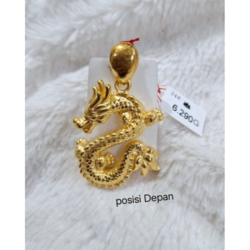 Liontin emas 24k naga big