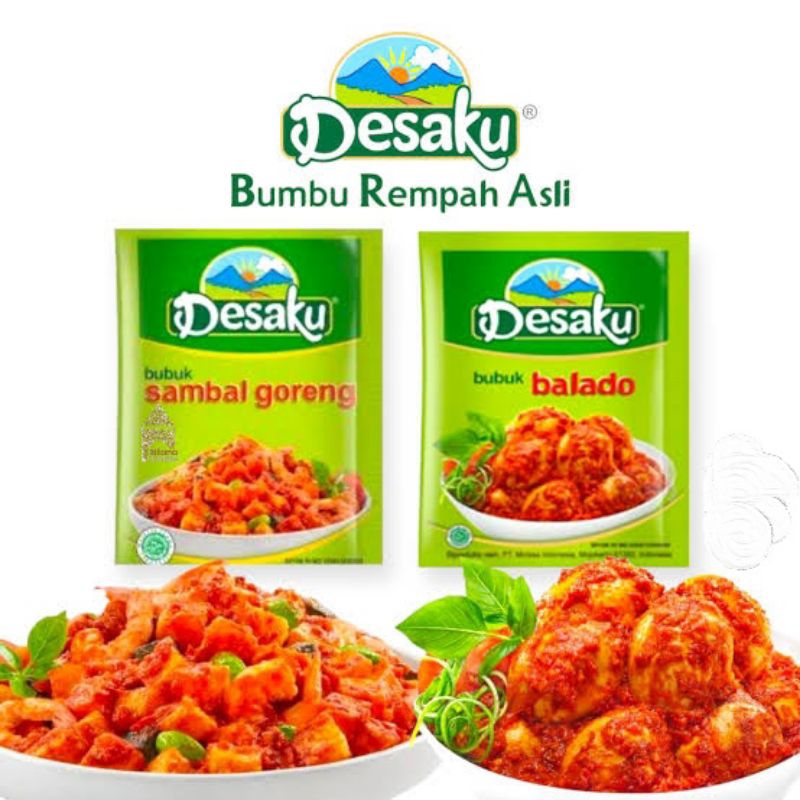 

Desaku Bumbu balado 10pcs / Bumbu sambal goreng pedas / Bumbu balado telur / Desaku bumbu pedas