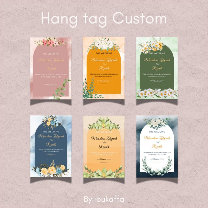 

Hang Tag Custom | Hang Tag Souvenir Wedding, Birthday, Olshop