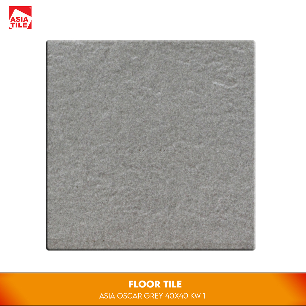 Keramik lantai ASIA TILE Oscar Grey 40x40 KWA