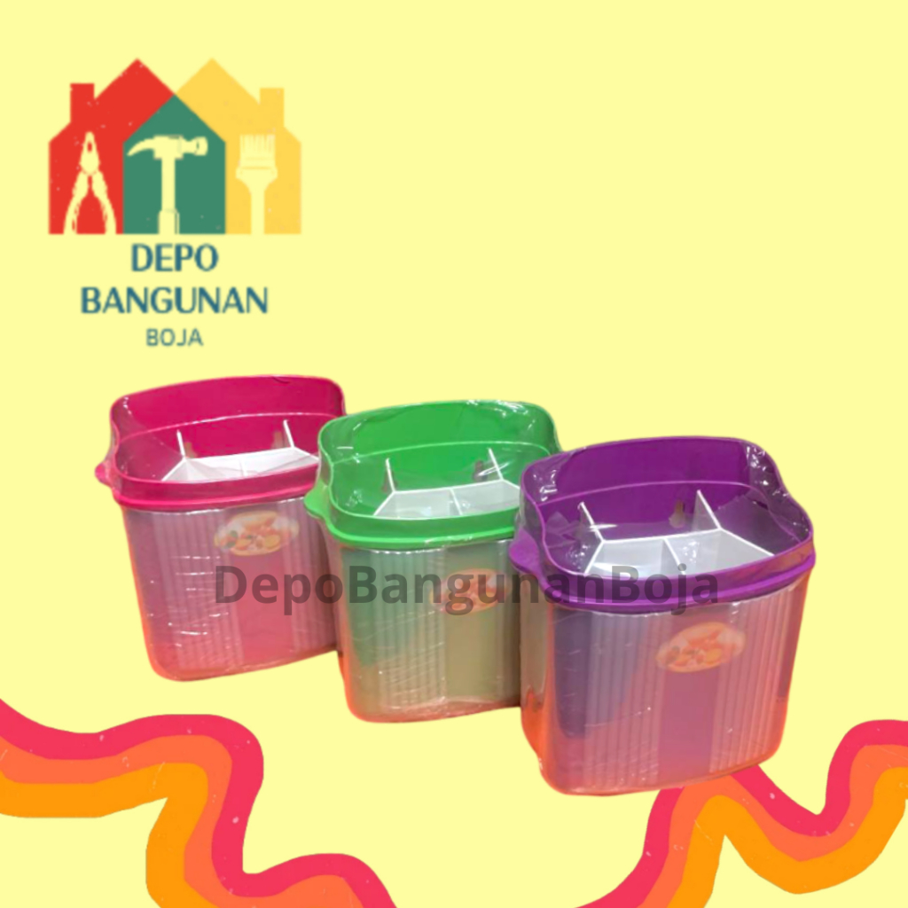 (Mercury) Tempat Sendok Garpu Extra Tutup / Tempat Sendok Garpu