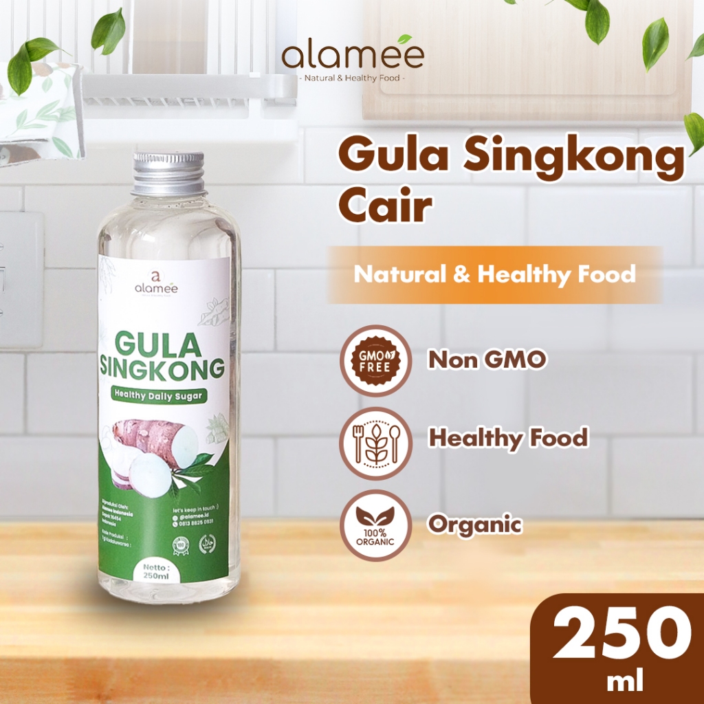 

ALAMEE Gula Singkong Cair Organik Rendah Kalori Pemanis Diet Sweetener Fructose Gluten Free 250ml