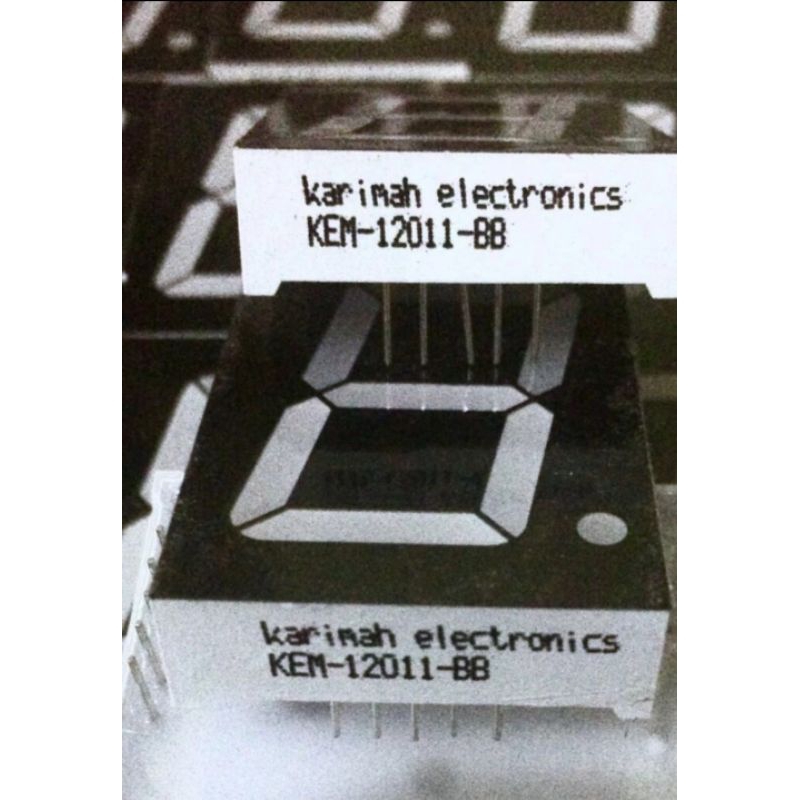 7 segment 1.2 inch Biru Super Bright Common Anode