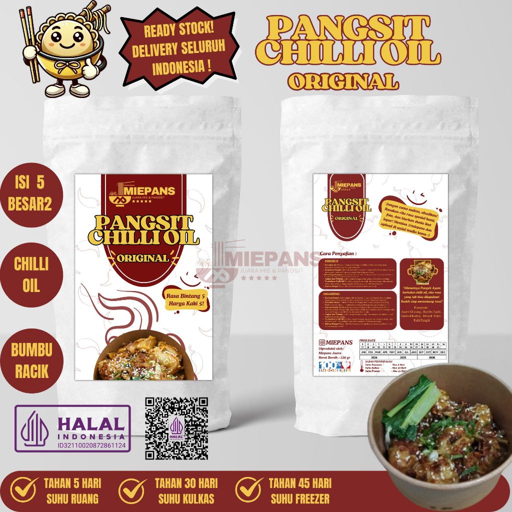 

Pangsit Chilli Oil - Original/Tulang Muda/Rangu