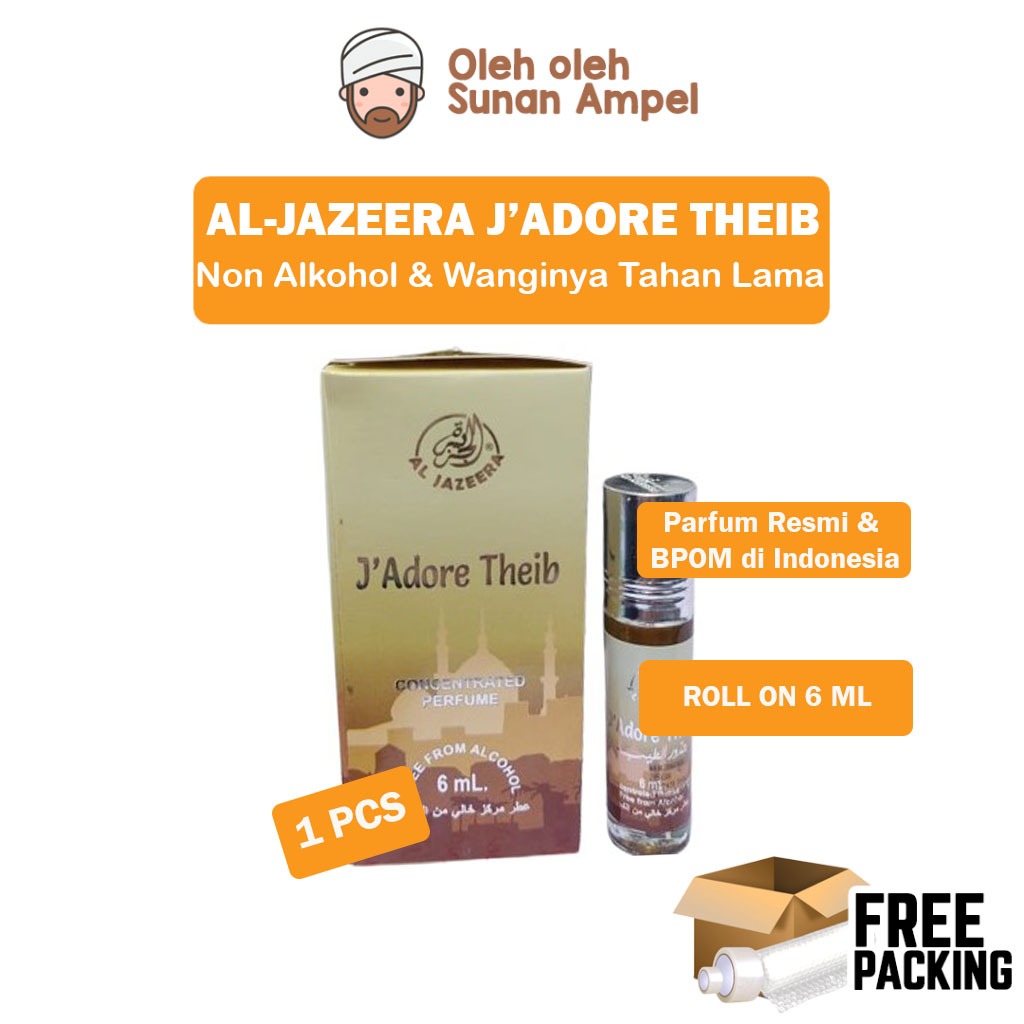 Parfum Al Jazeera J'ADORE THEIB BPOM 6ML Roll On Dengan Aroma Oriental Scent Karakter Eksotis Elegan