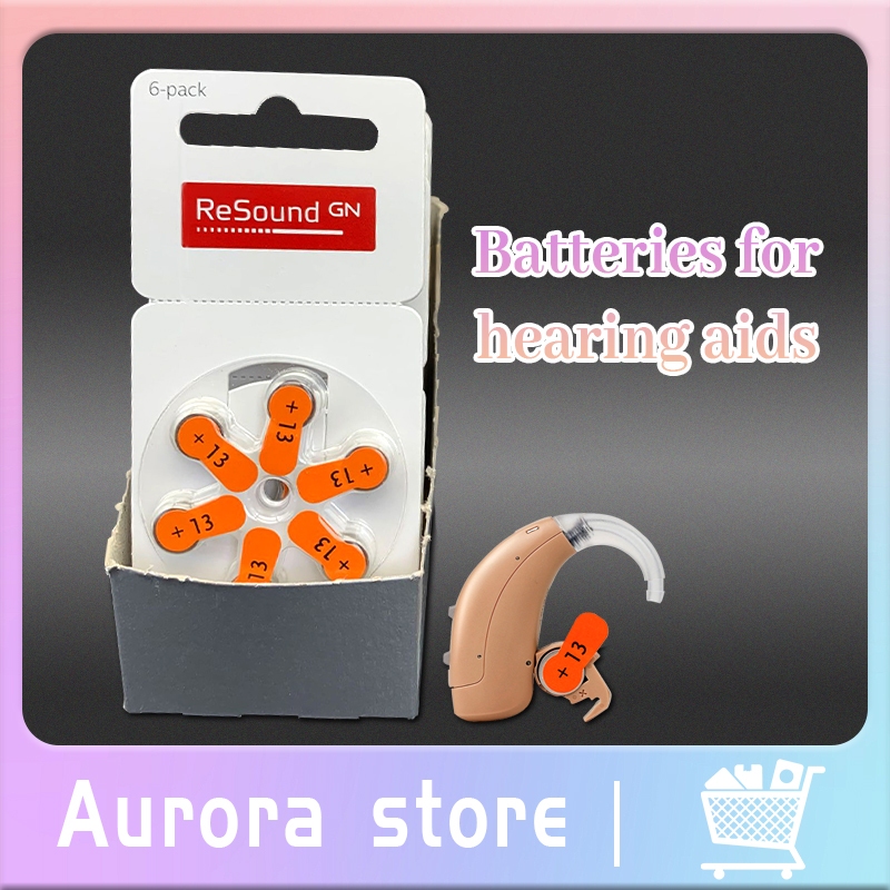 6Pcs Baterai Ukuran 13 Universal Alat Bantu Dengar Battery Baterai GN Resound 13 Hearing Aid Battery