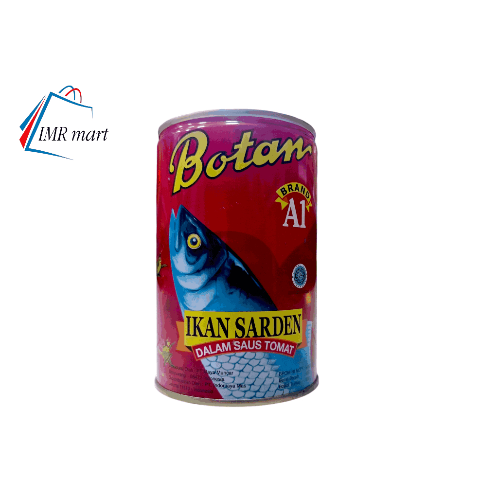 

Botan Ikan Sarden Berat 425 gr / Ikan Sarden Botan kaleng Saus Tomat