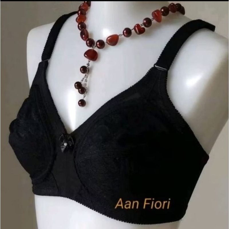 PROMO - FIORI Bra TECIA ver 02 Black | Bra Tanpa Kawat Tanpa Busa Kait 2