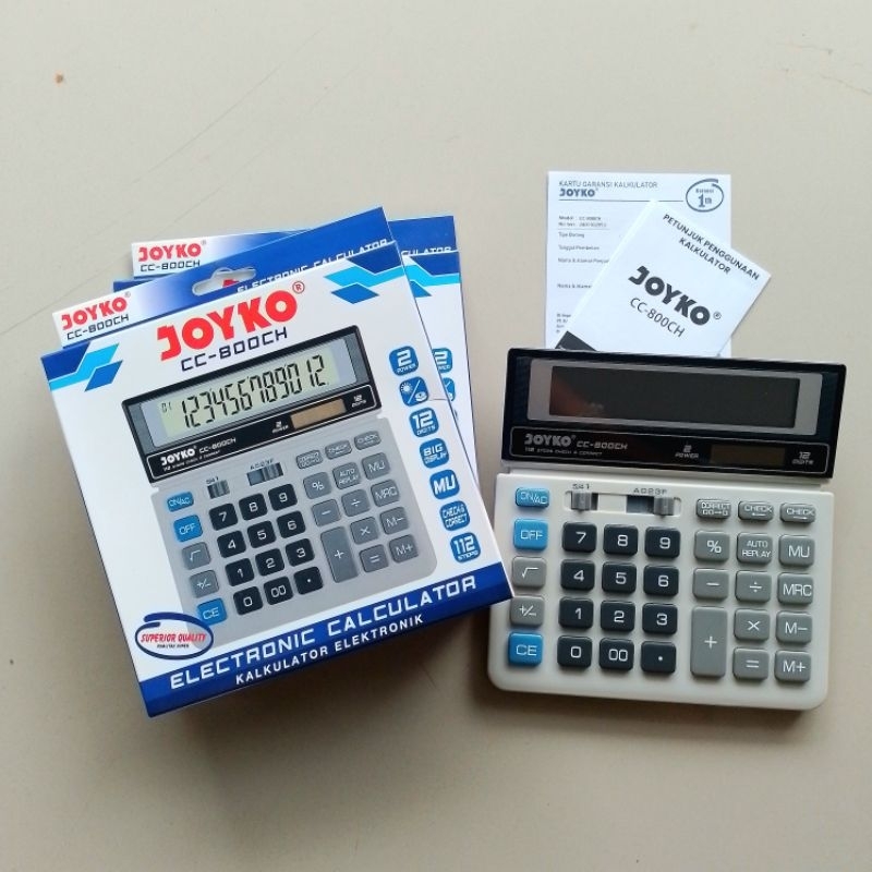 

Kalkulator Calculator Joyko CC-800CH 14 Digits Check & Correct ( Pcs ) [ Original ]