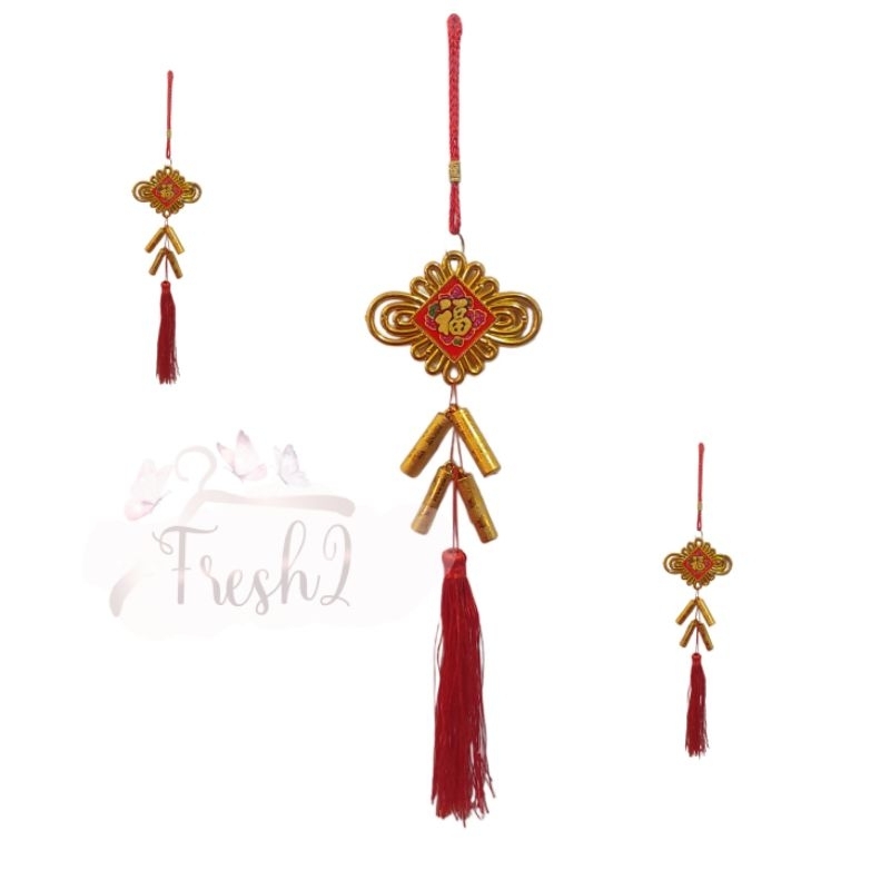 gantungan imlek petasan kecil / gantungan imlek