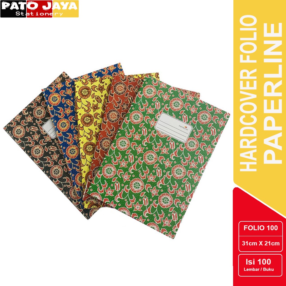 

BUKU TULIS HARDCOVER PAPERLINE FOLIO ISI 100 / BUKU FOLIO ISI 100 LEMBAR / BUKU AKUNTANSI ISI 100