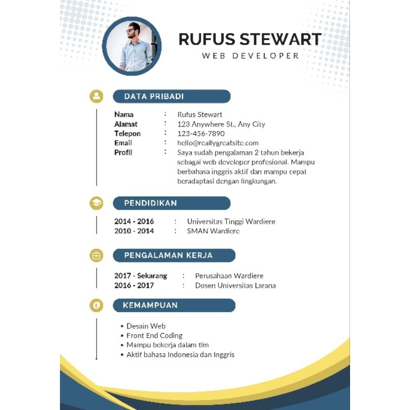 

Jasa Pembuatan Daftar Riwayat Hidup CV