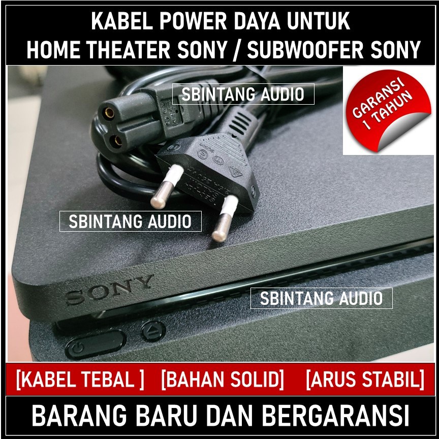 Kabel power home theatre Sony subwoofer Sony Soundbar Sony Terbaru