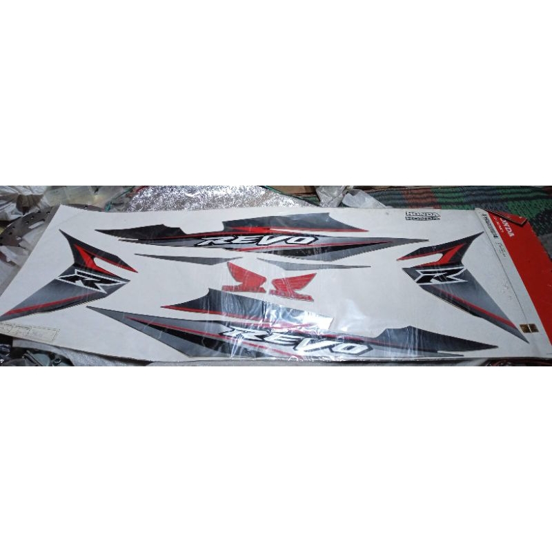 071x0 kwy 710 za original AHM stripe 2 black silver red original AHM Astra Honda motor striping stik