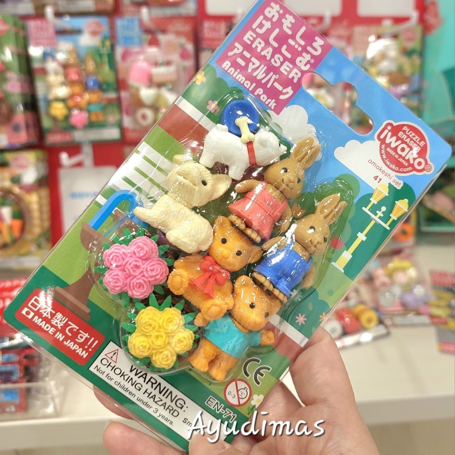 

Iwako Animal Park Japan Puzzle Eraser - Penghapus / Setip Jepang