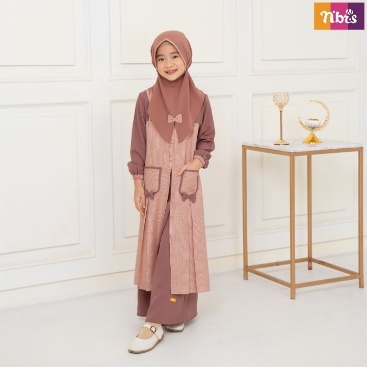 Nibras Sarimbit Gamis Anak Perempuan Baju Muslim Anak Perempuan