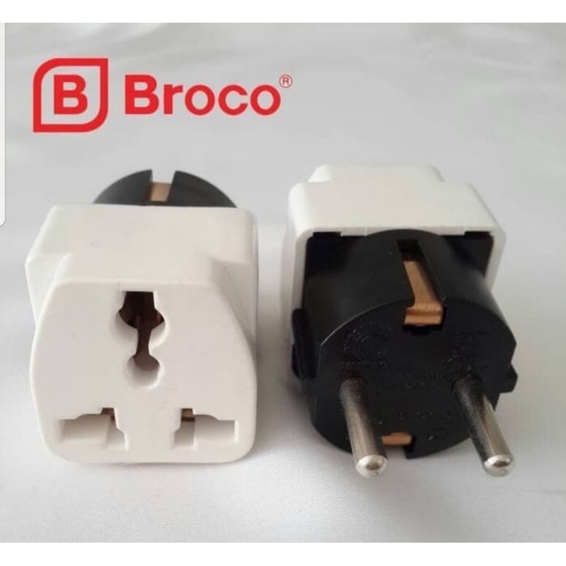 Broco Over Steker 1391055 Converter Colokan kaki 3 ke kaki 2