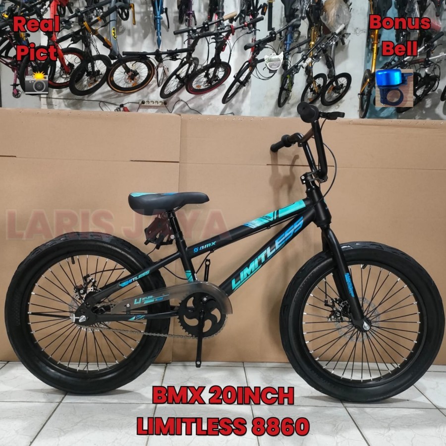 BONUS JALU Sepeda bmx ukuran 20 atlantis ban jumbo bmx 20  LIMITLESS ban besar 3.0 terbaru