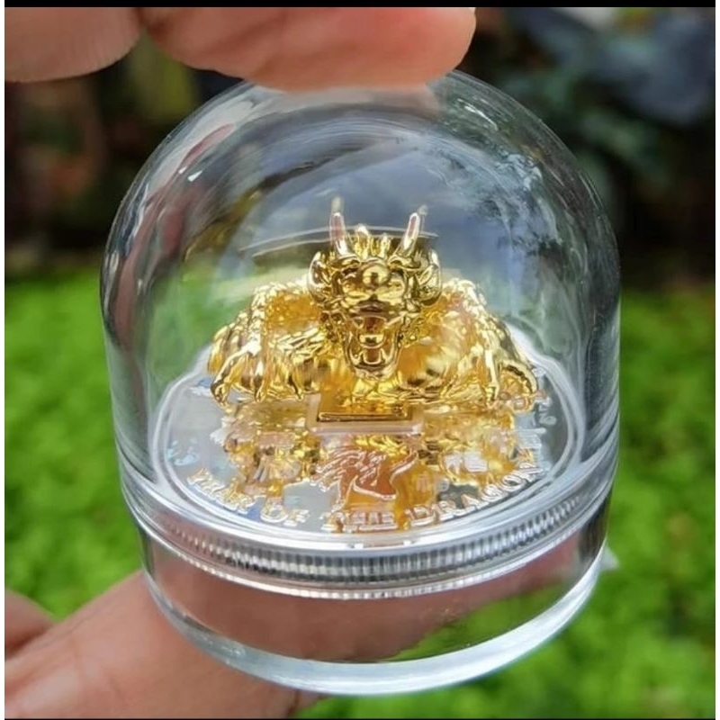 Koin Perak Naga Tiongkok Year Of Dragon 2000 Francs Cameron  2024 Silver Coin Republique DU Cameroun