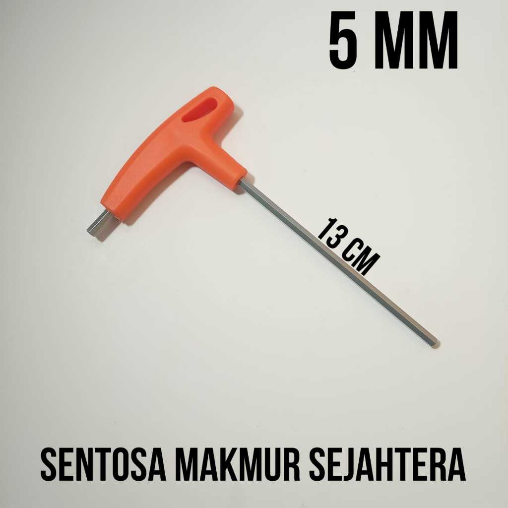 GT Kunci L Model T 5mm Hex key Kunci L T 5.0 mm Ukuran 5 mm