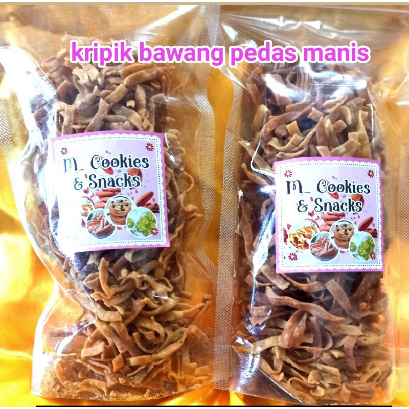 

kripik bawang pedas manis kemasan 1/2 kg