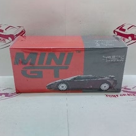 Mini GT 806 Bugatti EB110 GT Dark Red Metallic