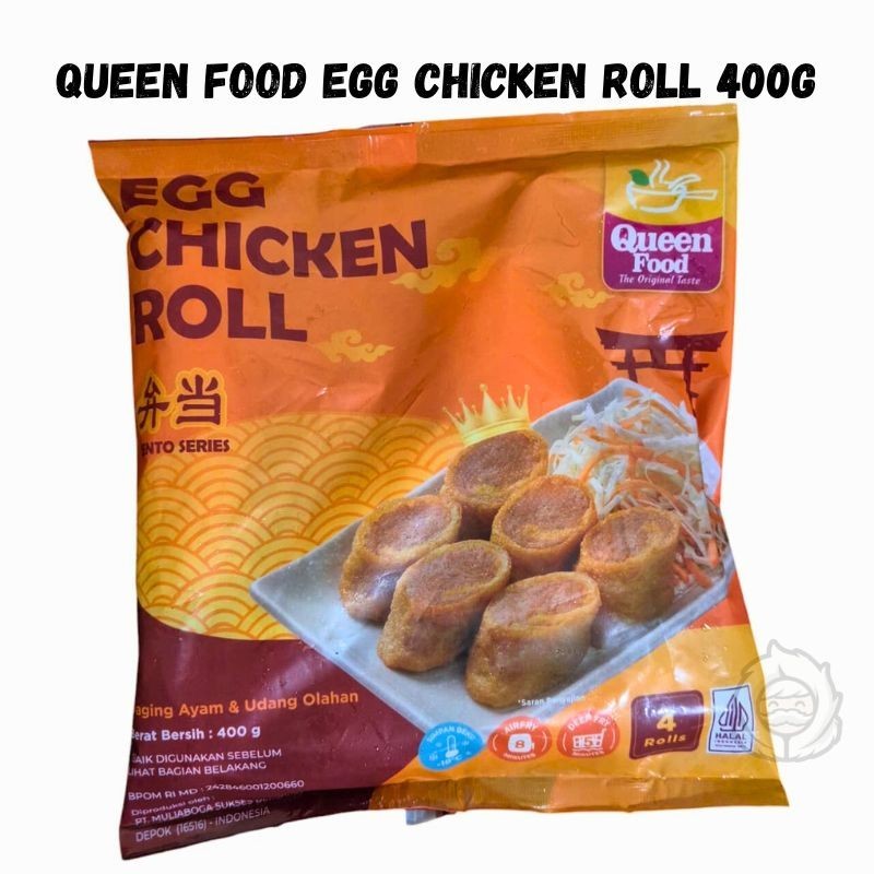 

Queen Food Egg Chicken Roll is 4rolls 400gr