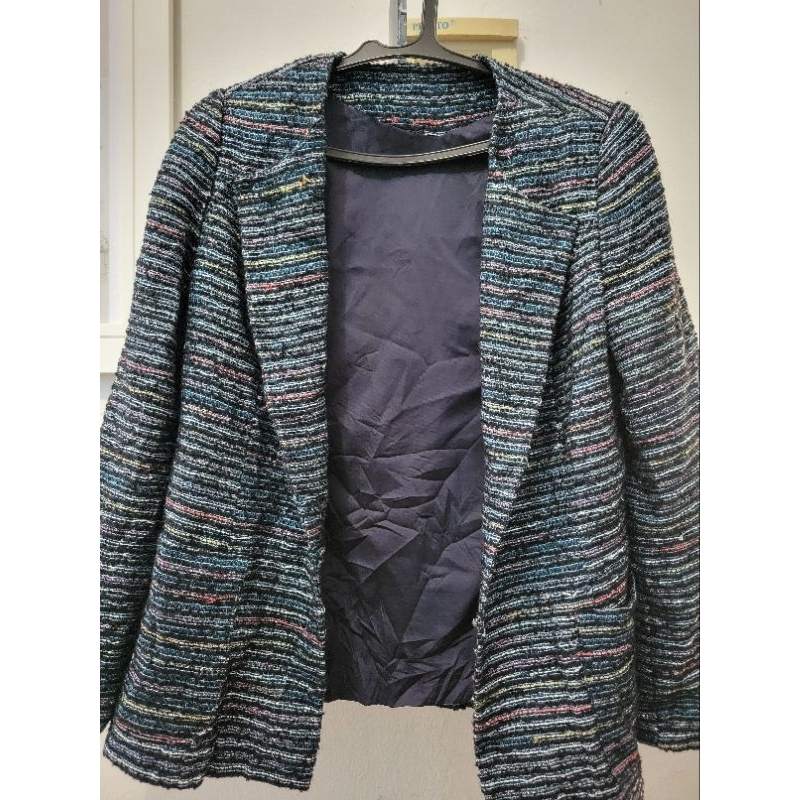 Blazer tweed navy rainbow