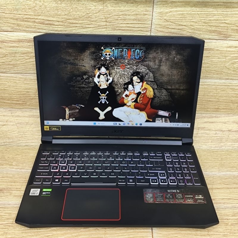 Laptop 2nd GM Acer Nitro 5  Core i7-10870H 8GB SSD 512GB GTX 1650 Ti