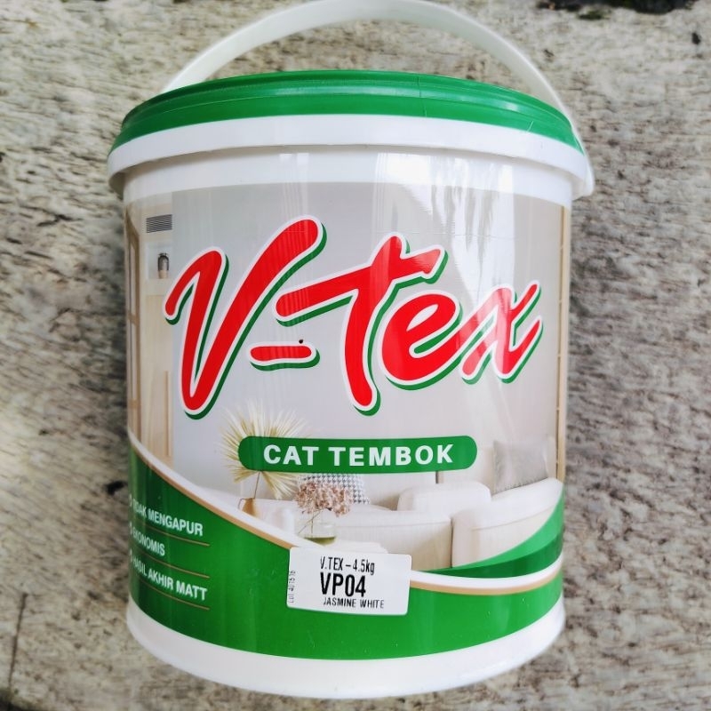 Cat Tembok Vinyl Acrylic V-Tex Galon 4 kg