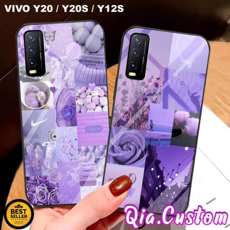 Promo Case Glossy Vivo Y20 Y20s Y12s Terbaru , Case Glossy Kilau Vivo Y20 Y20s Y12s , pelindung Hp V