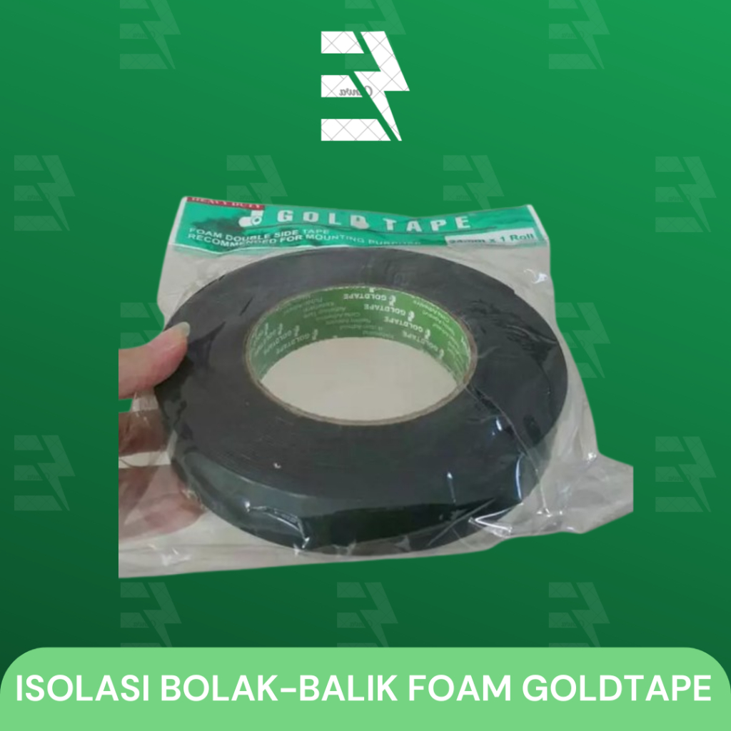 

ISOLASI DOUBLE TAPE FOAM GOLDTAPE 24MM