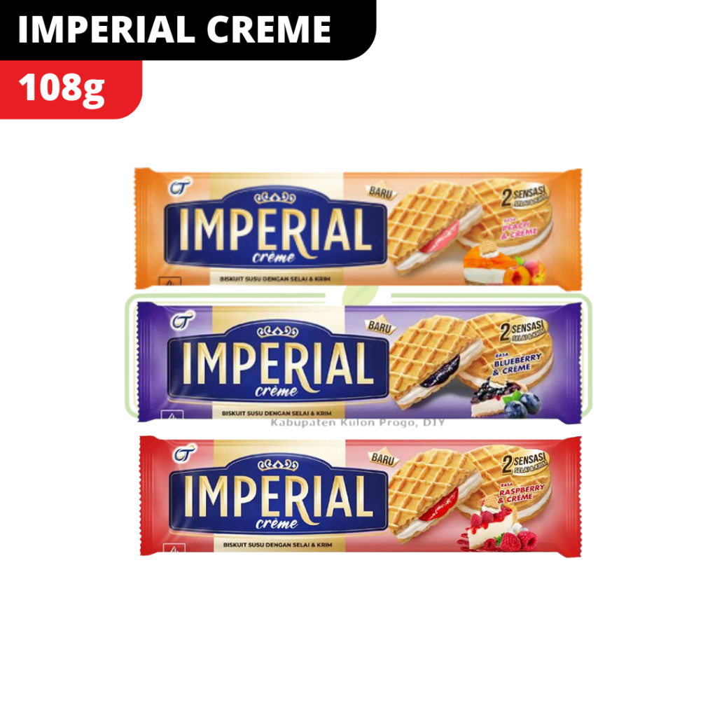 

IMPERIAL CREME BISKUIT SUSU DENGAN SELAI & KRIM 108g