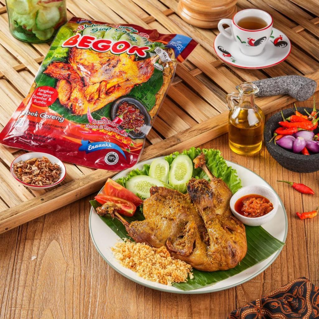 

BEGOK BEBEK GORENG FROZEN 500GR LENGKAP DENGAN BUMBU DAN SAMBAL