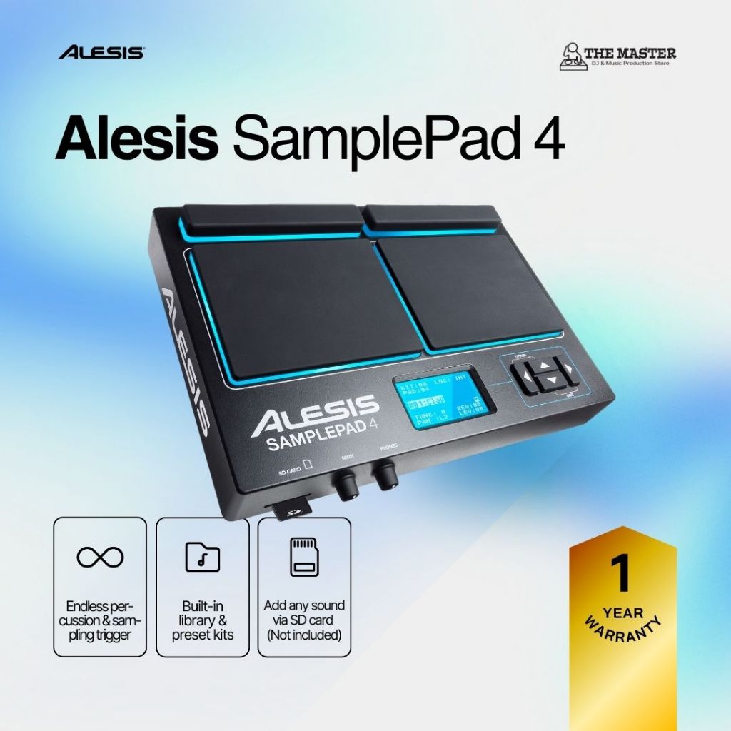 [Ready Stock] Alesis SAMPLEPAD 4 Drum and Sample Pad