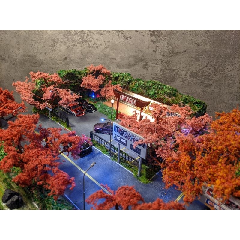 Diorama japan vibes torii gate 64 scale cocok buat miniscale , diecast skala 64 , mini gt , inno , p