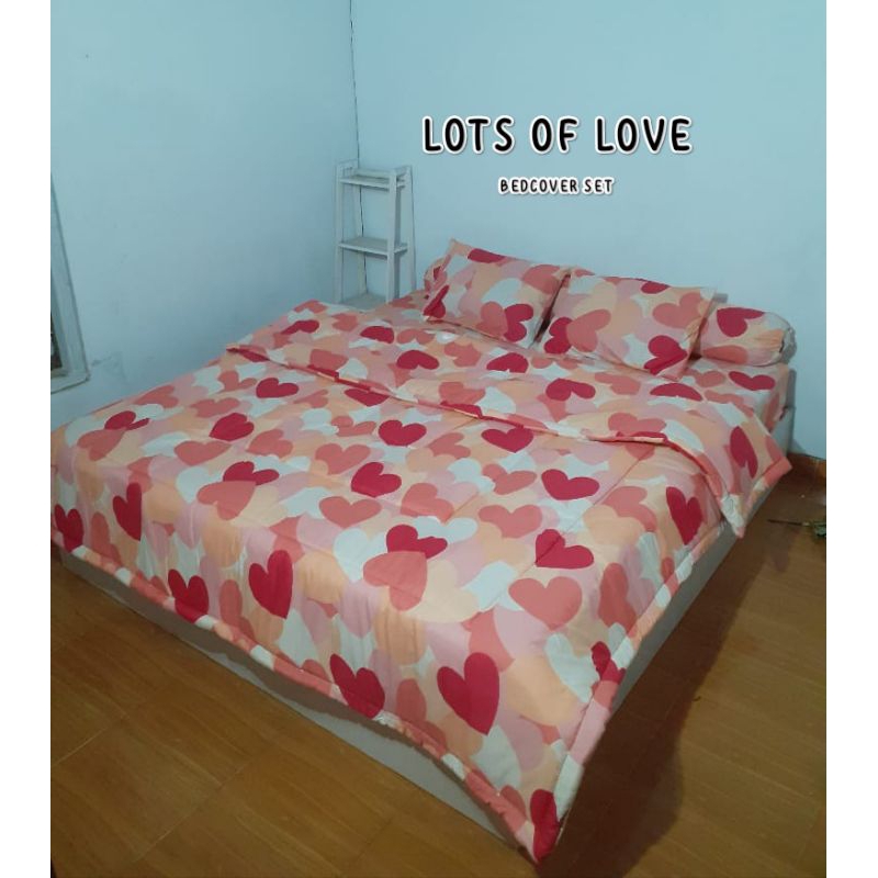 bedcover plus sprei set murah meriah free tas bedcover