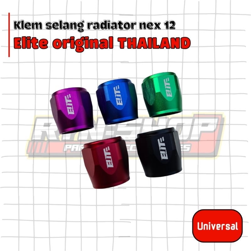 Klem Kleman Clamp Breket Selang Radiator AN12 NEX12 Almu Almunium Aluminium CNC PCX Vario 125 150 16