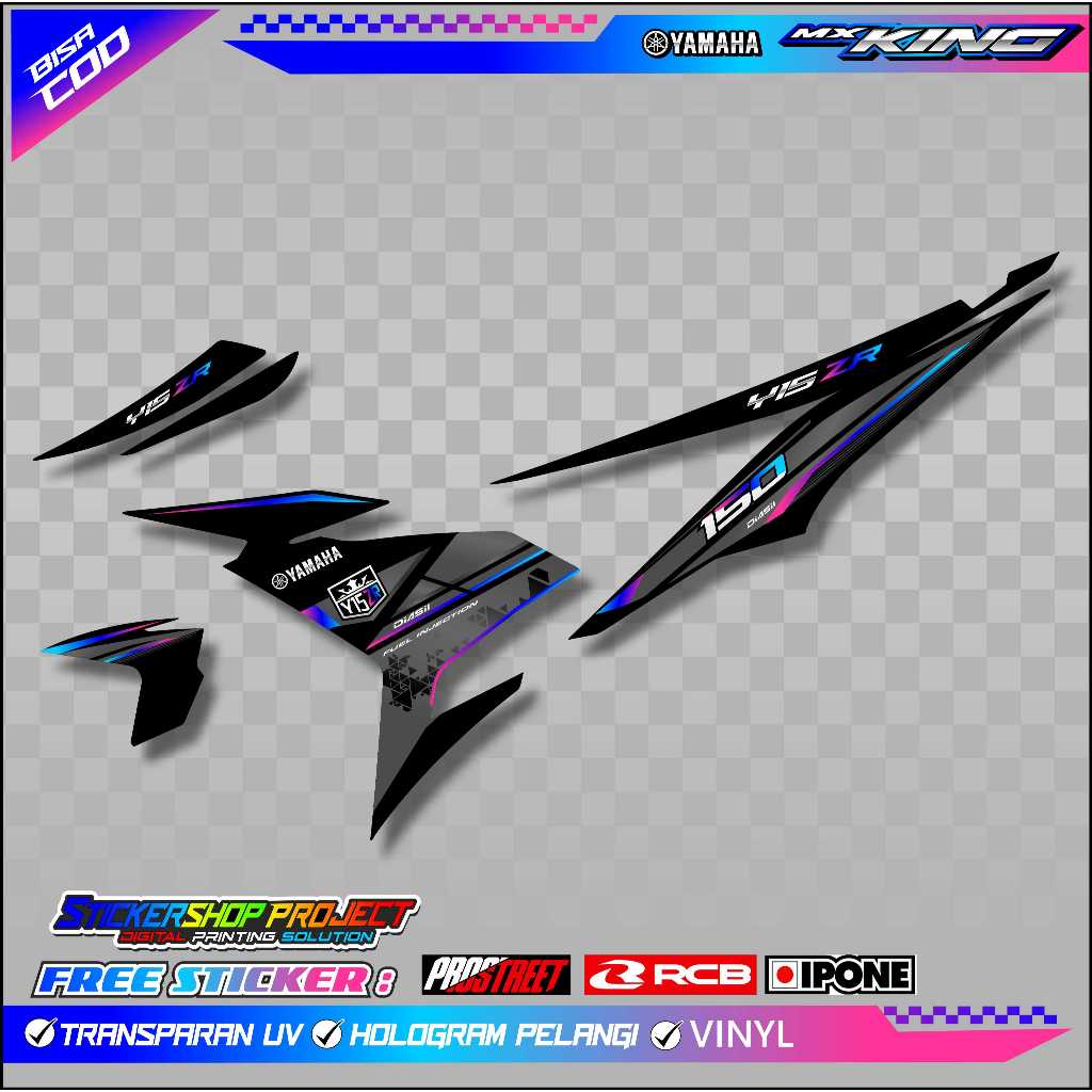 STRIPING VARIASI YAMAHA JUPITER MX KING / STICKER LIST VARIASI MOTOR JUPITER MX KING