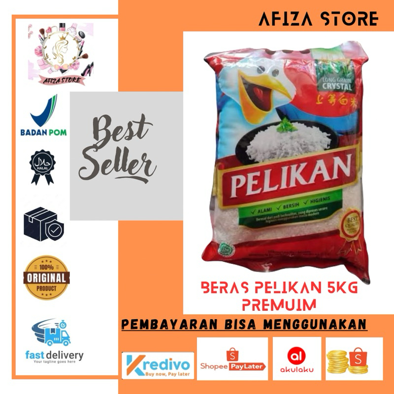 

PROMO BERAS PELIKAN 5kg beras premium pulen (INSTANT)