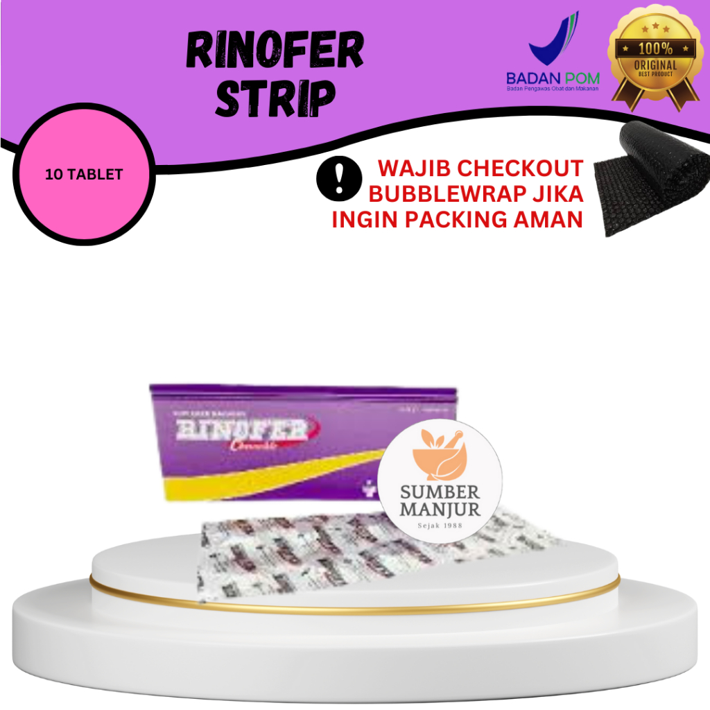 RINOFER STRIP/TABLET KUNYAH/10 TABLET