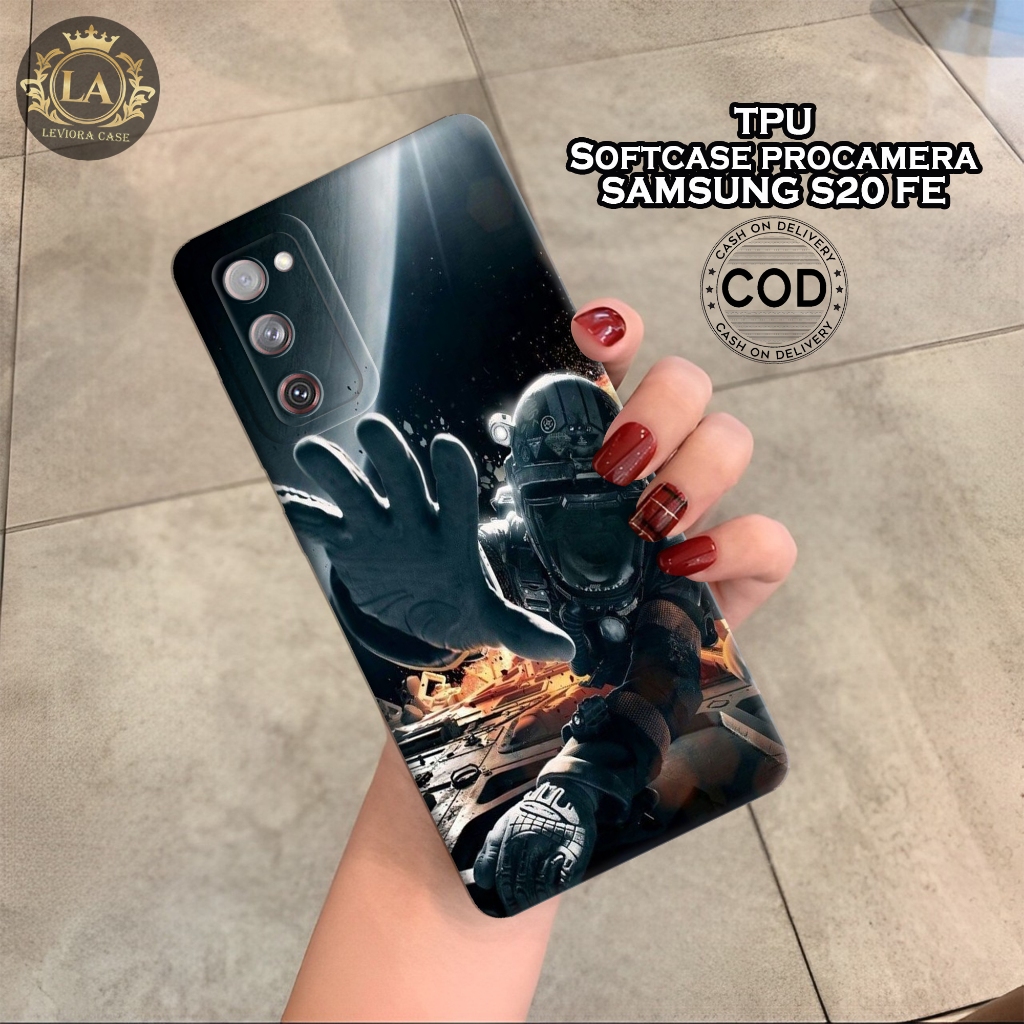 Case Samsung S20 FE Terbaru - Leviora Case - Fashion Case Astronot - Softcase Samsung S20 FE - Case 