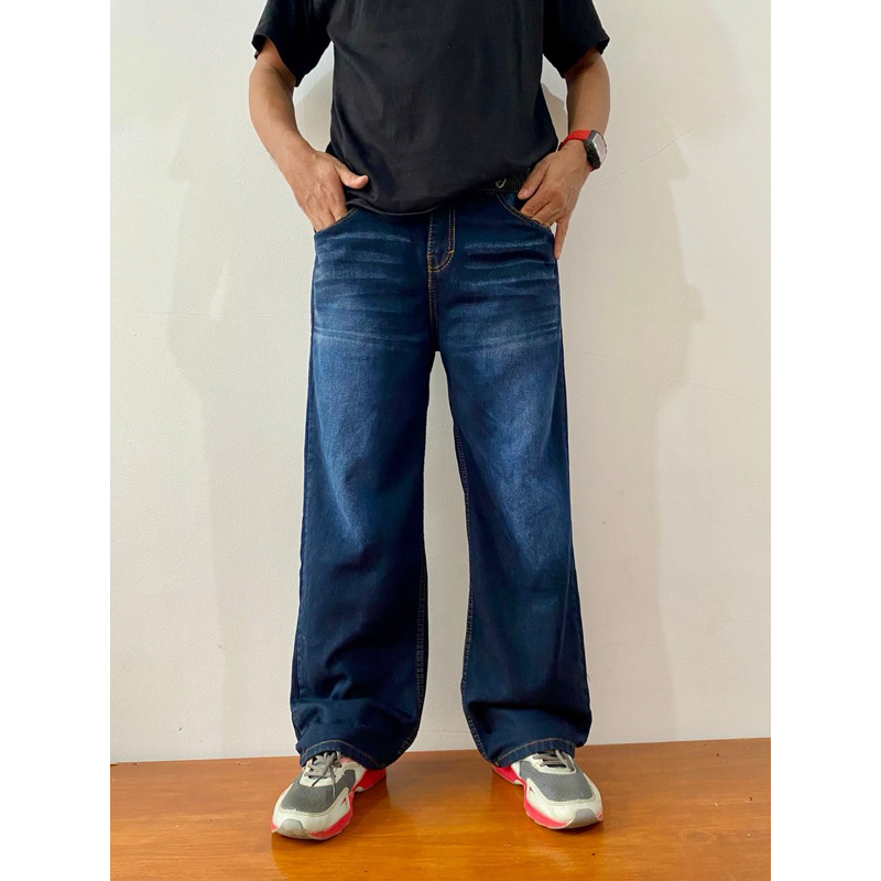 Celana jeans panjang pria korean style / Celana jeans pria gombrang