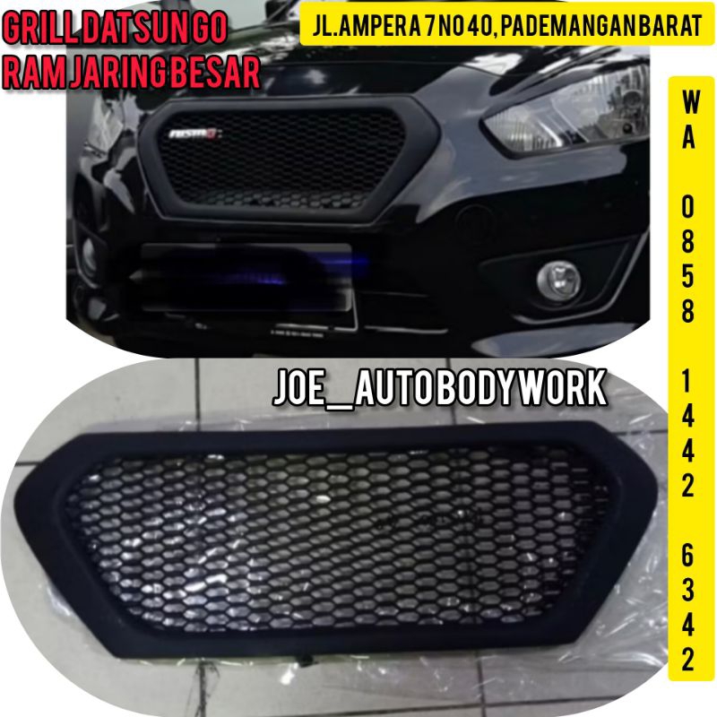 Joe Auto Grill datsun go honeycomb ram jaring kawat besar