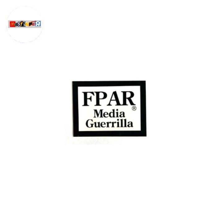 

sticker FPAR Media Guerilla logo stiker Japan streetwear wtaps