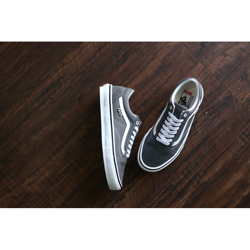 Vans Oldskool Pro Skate Pewter White