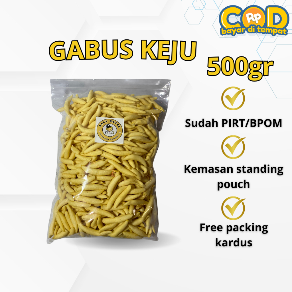 

Telur Gabus Keju 250gr | Stik Gabus Keju 500gr | Aneka Snack Murah Grosir