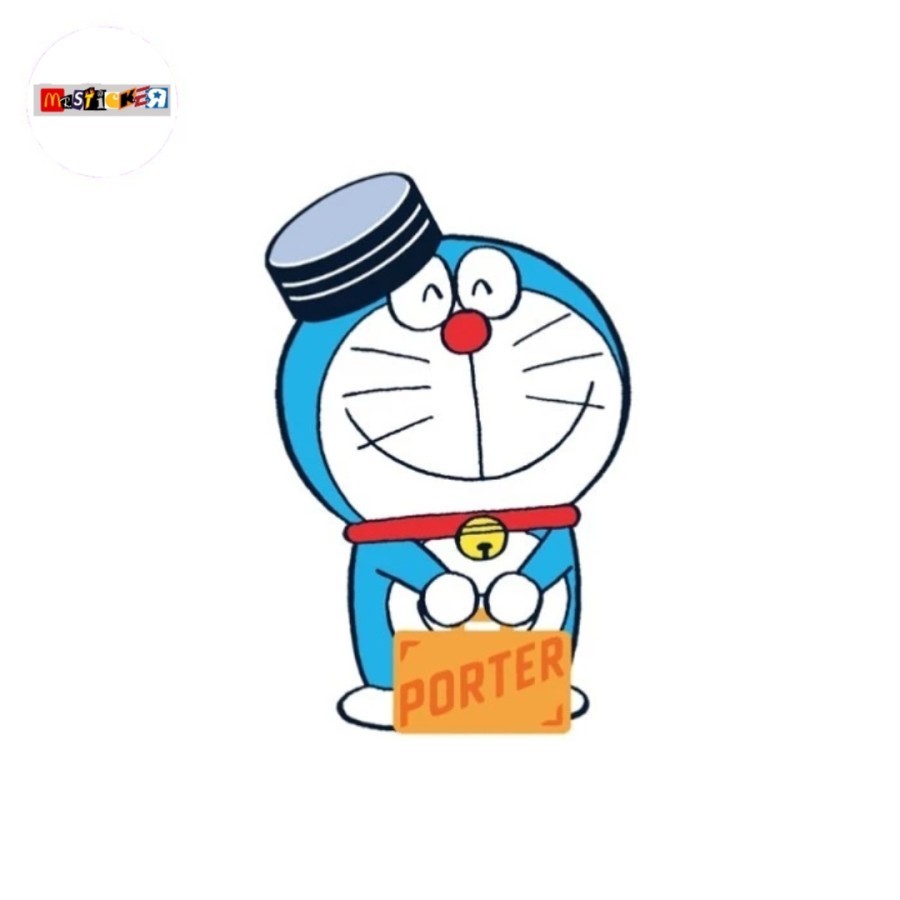 

sticker Doraemon x Porter Yoshida Kaban company Tokyo diecut stiker