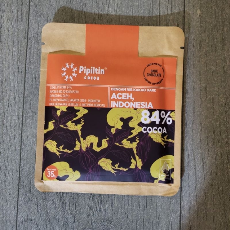 

Pipiltin Cocoa Dark Chocolate Bar Aceh 84% 35gr